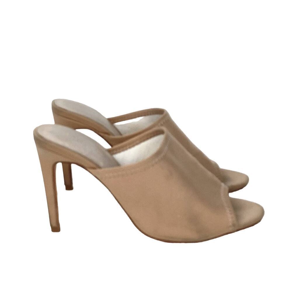 RAYE x REVOLVE Nude Slip-on Sandals Heels